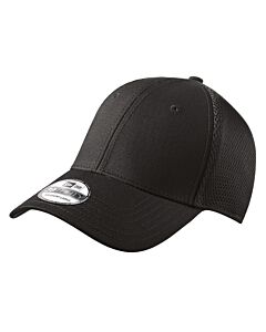 New Era® Stretch Mesh Cap with Logo-Black