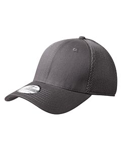 New Era® Stretch Mesh Cap with Logo-Charcoal/Charcoal