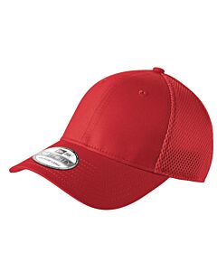 New Era® Stretch Mesh Cap with Logo-Scarlet Red